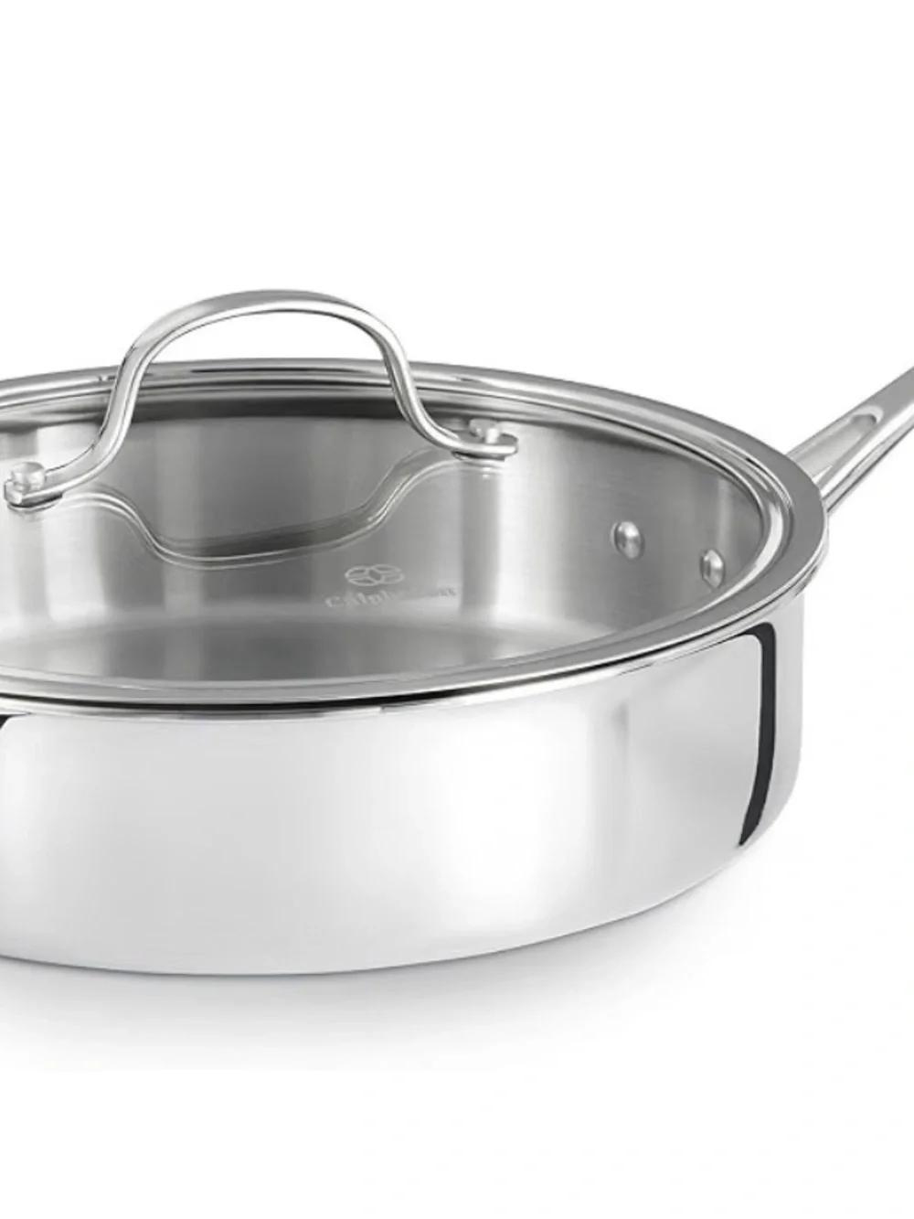 Calphalon Stainless Steel Sauté Pan with Glass Lid - Silver